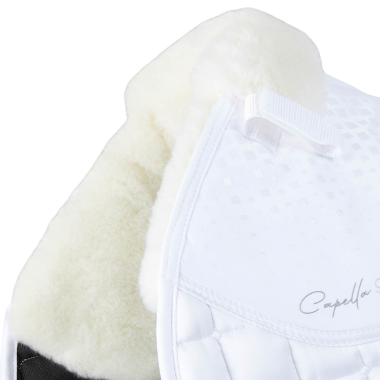 Tapis De Selle Premier Equine Mérinos Capella Jumping White/Naturel