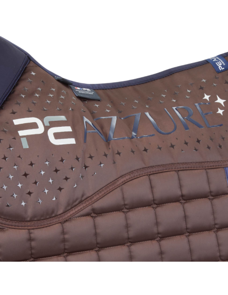 Tapis De Selle Premier Equine Satin Azzure Jumping Marron