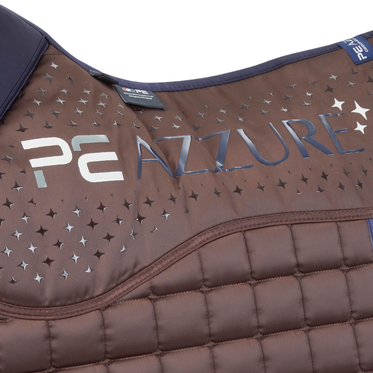 Tapis De Selle Premier Equine Satin Azzure Jumping Marron