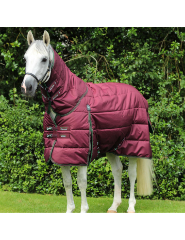 Premier Equine Hydra 350g Stable Rug With Neck Cover Burgundy