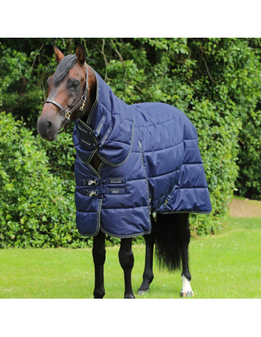 Premier Equine Hydra 350g Stable Rug With Neck Cover Navy