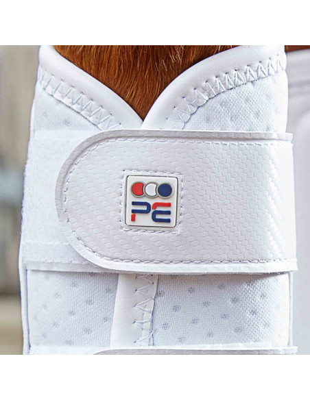 Guêtres Premier Equine Carbon Air-Tech Double Attache Blanc