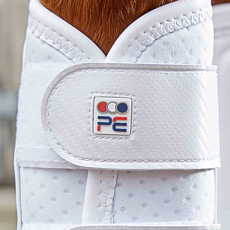 Guêtres Premier Equine Carbon Air-Tech Double Attache Blanc