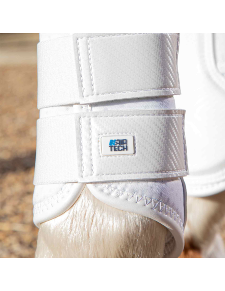 Guêtres Premier Equine Carbon Air-Tech Double Attache Blanc