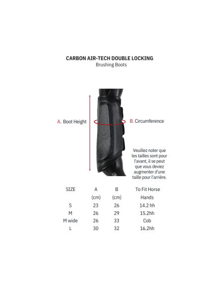 Guêtres Premier Equine Carbon Air-Tech Double Attache