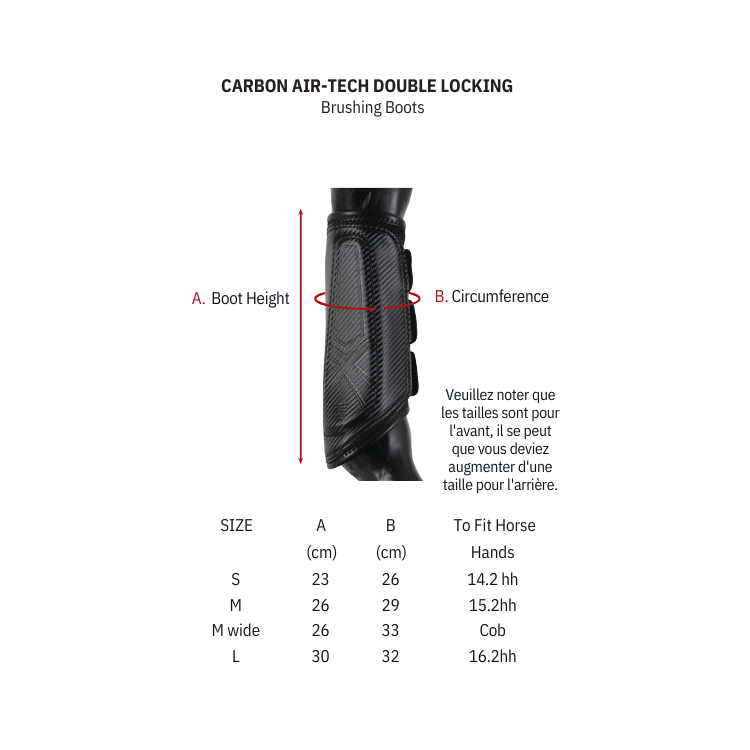 Guêtres Premier Equine Carbon Air-Tech Double Attache