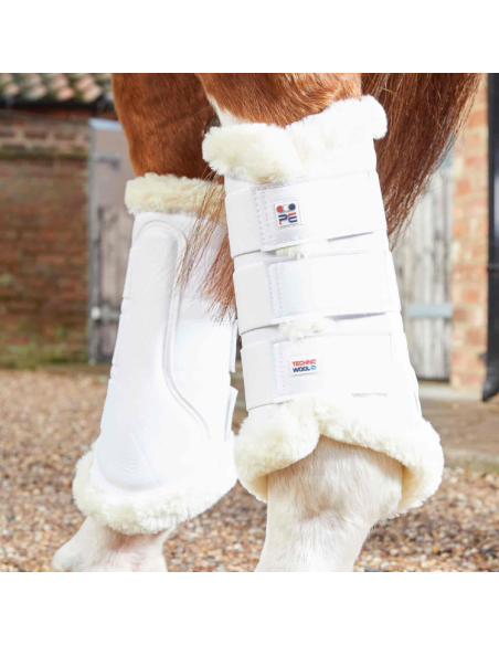 Guêtres Premier Equine Techno Antérieurs et Postérieurs Blanc