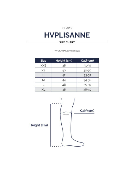 Mini-Chaps HV Polo Lisanne guide des tailles