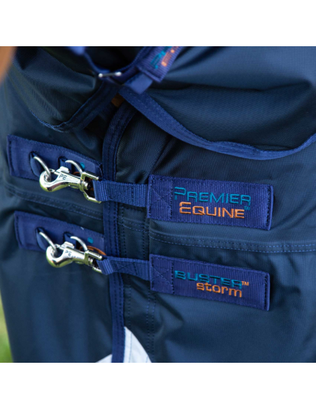 Couverture Premier Equine Buster Storm 420g Avec Couvre Cou Marine