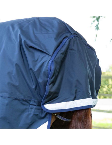 Couverture Premier Equine Buster Storm 420g Avec Couvre Cou Marine