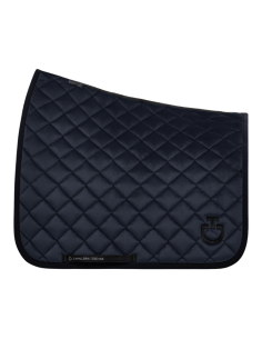 Cavalleria Toscana Velvet Dressage Saddle Pad DARK BLUE/BLACK