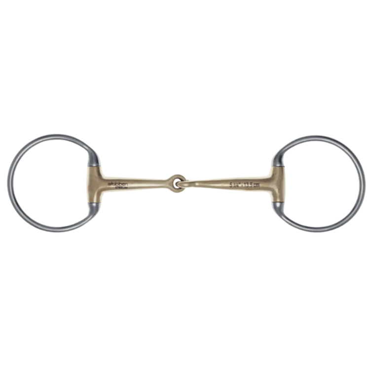 Mors Stubben Loose Ring Snaffle Cuivre - Taille 5 1/2 - Neuf Sans étiquettes