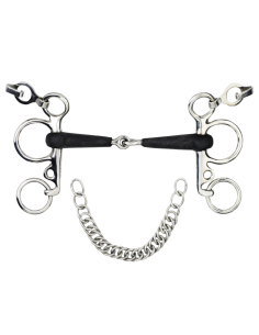 Mors Pelham Stübben Simple Brisure Caoutchouc 2242