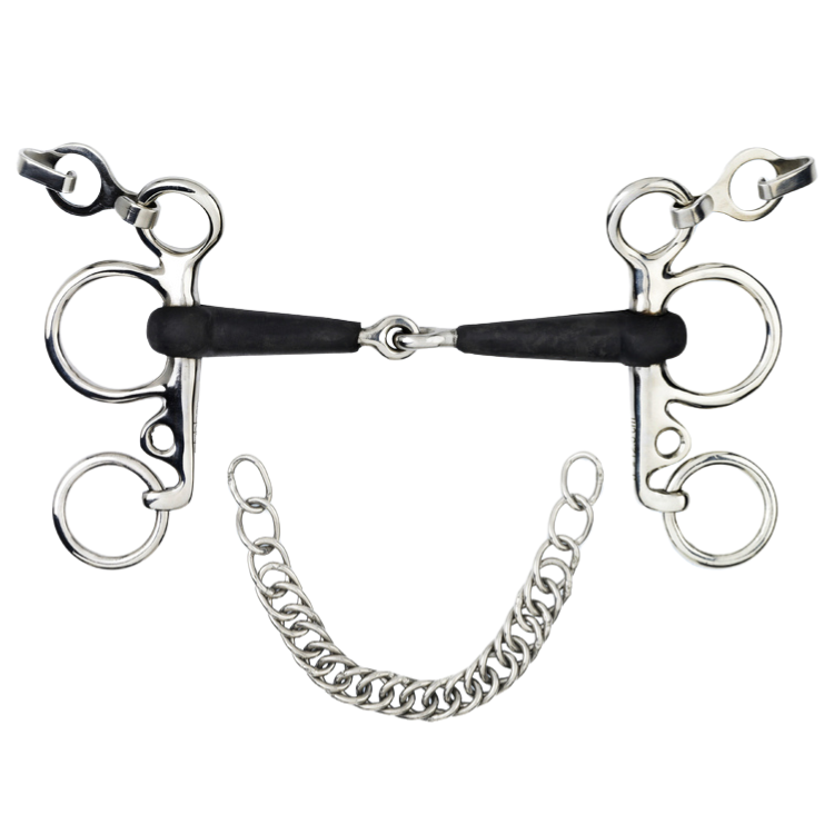 Mors Pelham Stübben Simple Brisure Caoutchouc 2242