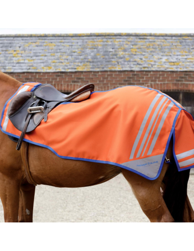 Premier Equine Stratus Reflective Exercise Sheet Orange