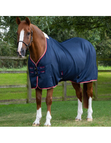 Premier Equine Buster Waffle Horse Cooler Rug Navy