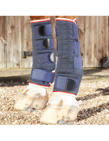 Premier Equine Quick Dry Horse Leg Wraps Navy