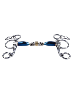 Trust Sweet Iron Double Jointed with Ring Short Branches Pelham Bit