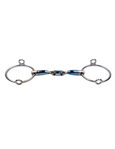 Trust Sweet Iron Loose Rings Double Jointed Gag Bit