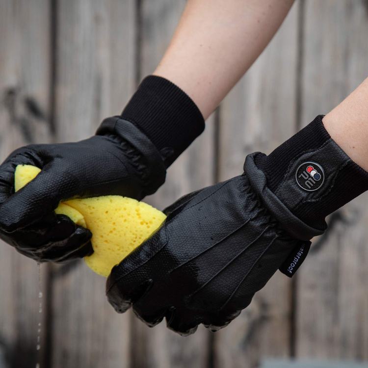 Gants D'équitation Premier Equine Dajour Waterproof Noir
