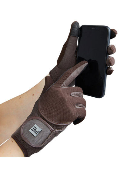 Gants D'équitation Premier Equine Mesh Presa Junior Marron