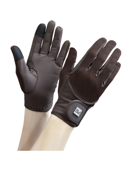 Gants D'équitation Premier Equine Mesh Presa Junior Marron