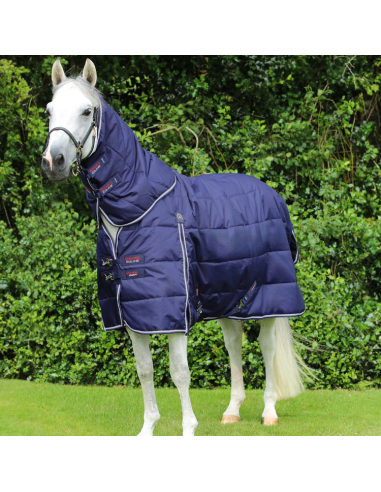 Premier Equine Hydra 200g Stable Rug With Neck Cover Navy