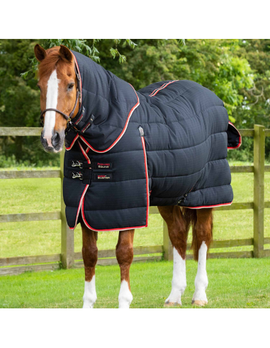 Premier Equine Stable Buster 200g Stable Rug With Neck Cover Black