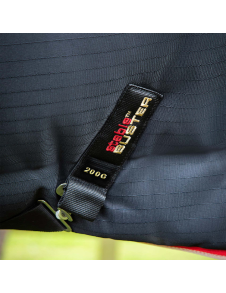Couverture D'écurie Premier Equine Buster 200g Avec Couvre Cou Noir