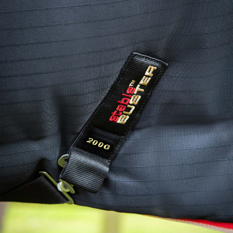 Couverture D'écurie Premier Equine Buster 200g Avec Couvre Cou Noir