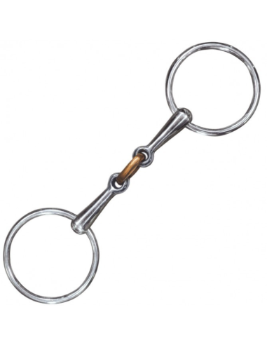 Privilège Equitation Double Jointed Loose Ring Bit