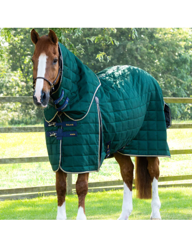 Premier Equine Lucanta 200g Stable Rug With Neck Cover Green