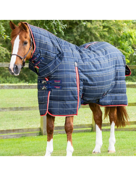 Couverture D'écurie Premier Equine Domus 400g Avec Couvre Cou Marine