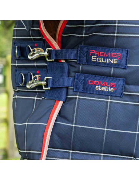 Couverture D'écurie Premier Equine Domus 400g Avec Couvre Cou Marine