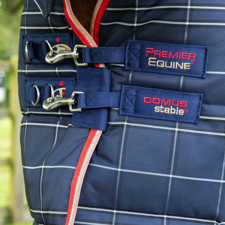 Couverture D'écurie Premier Equine Domus 400g Avec Couvre Cou Marine