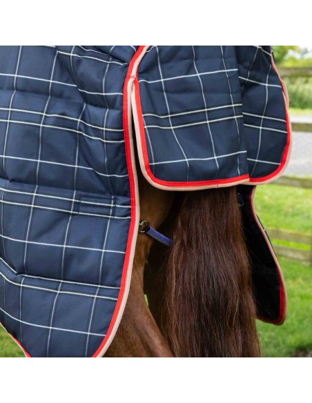 Couverture D'écurie Premier Equine Domus 400g Avec Couvre Cou Marine