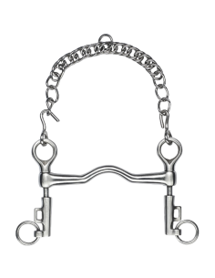 Feeling "Saumur" Satin Finish Stainless Steel Sliding Cheeks Weymouth Bit