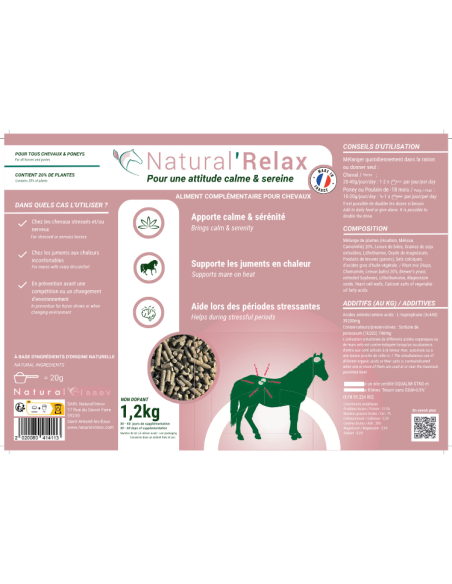 Complément Natural'Innov Natural'Relax 1,2kg
