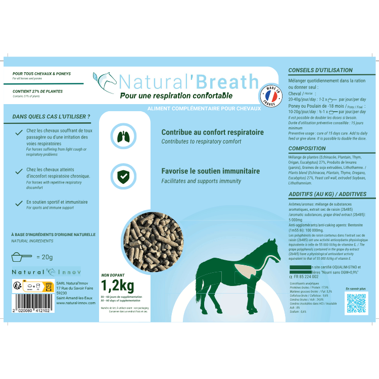 Complément Natural'Innov Natural'Breath 1,2kg