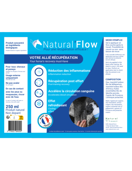 Gel Refroidissant Natural'Innov Natural'Flow 250ml