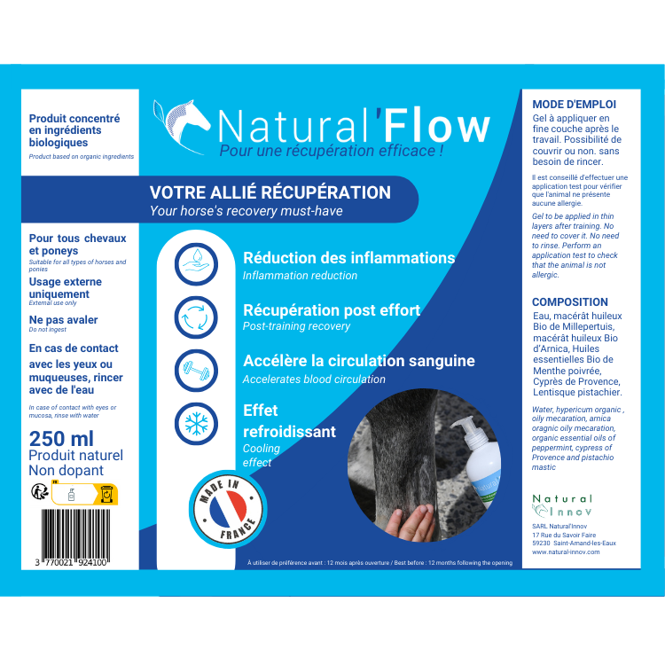 Gel Refroidissant Natural'Innov Natural'Flow 250ml