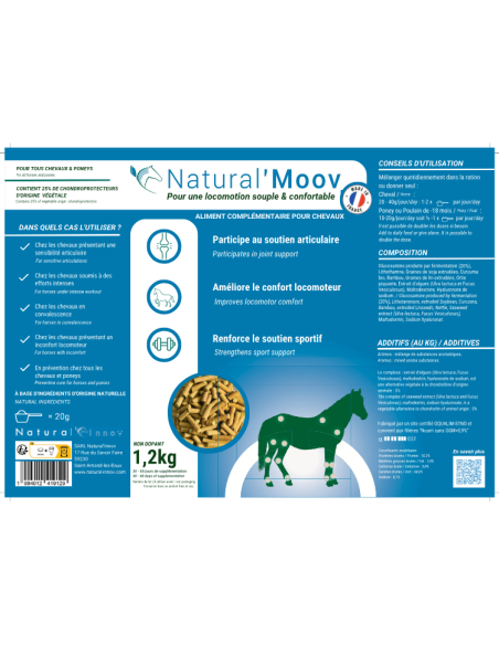 Compléments Natural'Innov Natural'Moov 1,2kg