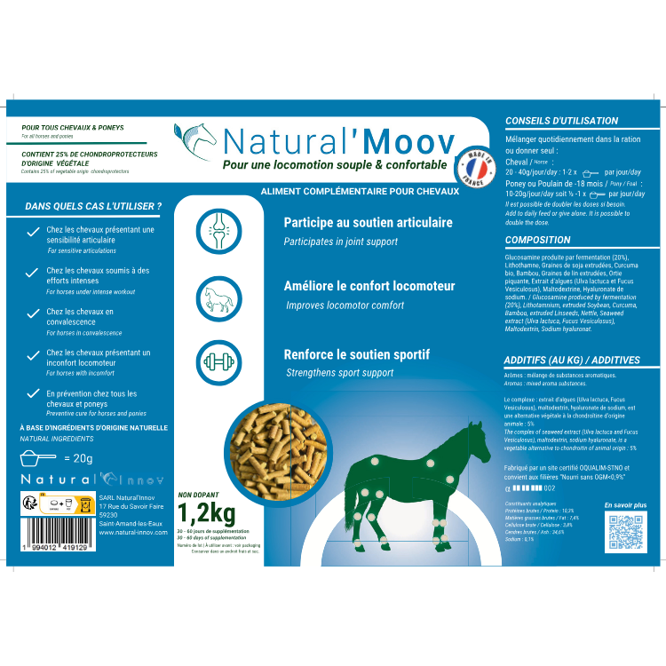 Compléments Natural'Innov Natural'Moov 1,2kg