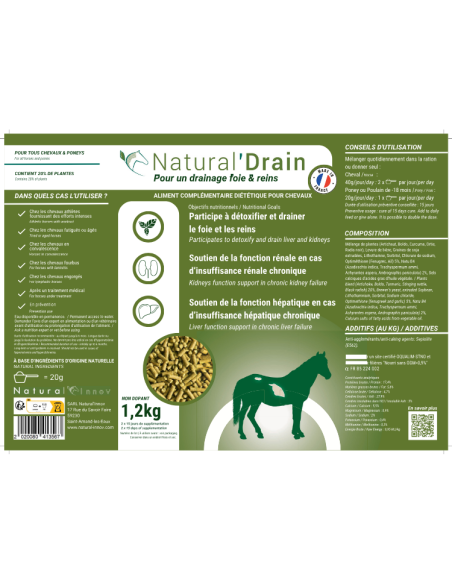 Complément Natural'Innov Natural'Drain 1,2kg