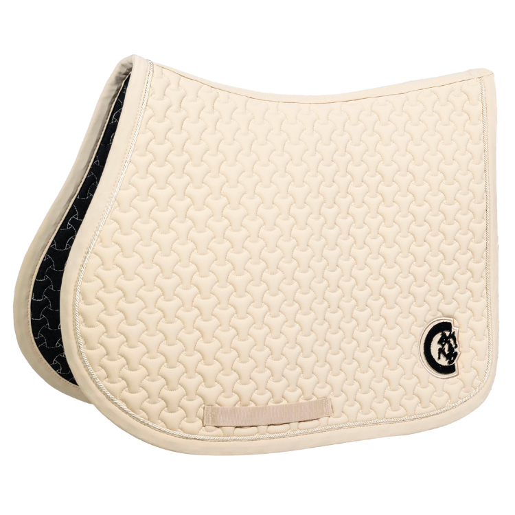 Tapis De Selle Kentucky 3D Logo Jumping Beige