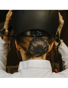 Résille Pour Cheveux Equithème Dentelle Noir 2