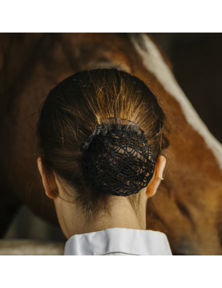 Résille Pour Cheveux Equithème Floral Noir