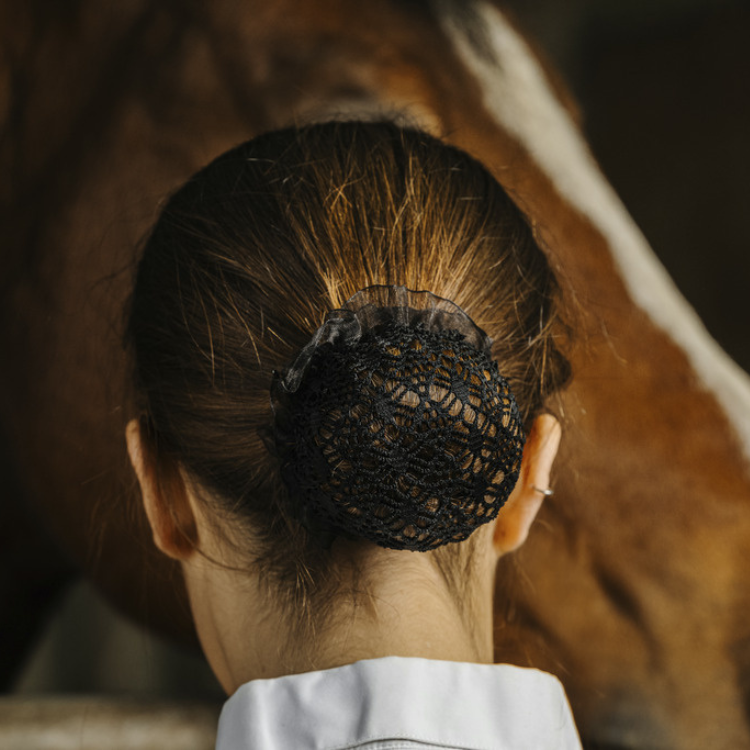 Résille Pour Cheveux Equithème Floral Noir