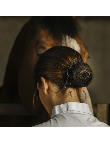 Résille Pour Cheveux Equithème Floral Noir