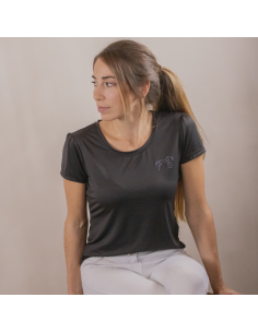 T-Shirt Pénélope "Techty" Gris